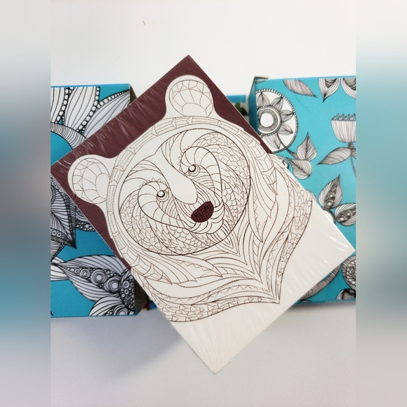 50 CARDS- ART THERAPY COLORING KIT - NWT - Picture 12 of 13